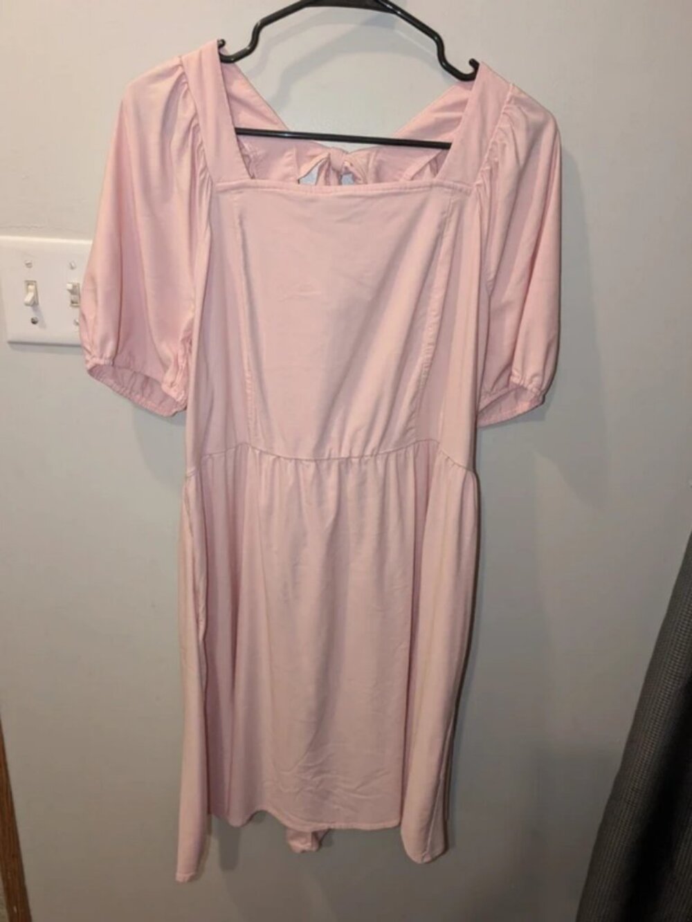 Pink baby doll dress